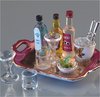 Porcelain tray with liquor-1854-8