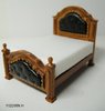 1125S-Half Scale Leather studded Bed