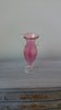 X097-Cranberry style glass vase